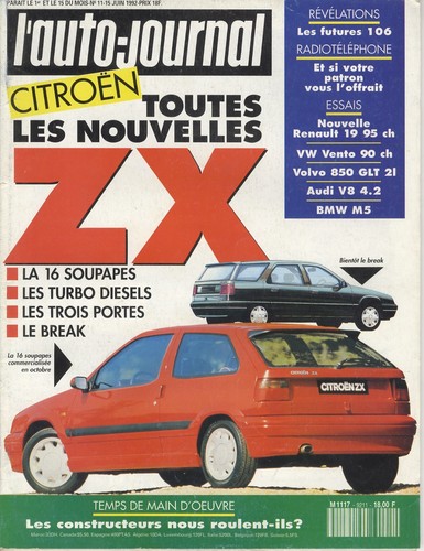Auto journal 1992 11 - l'auto, n°11