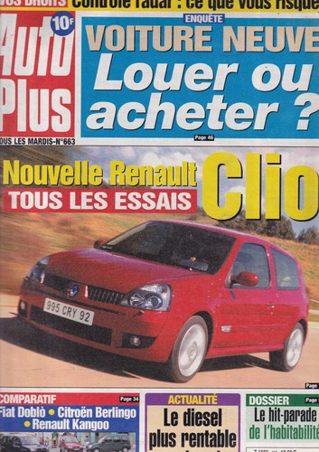 Auto plus 663 clio - plus,