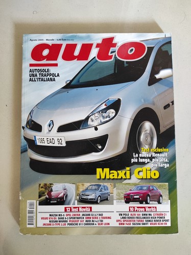 Rivista auto agosto 2005 - agosto, conti