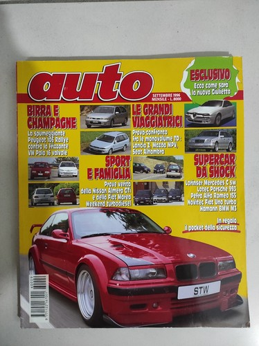 Rivista auto settembre 1996 - auto,