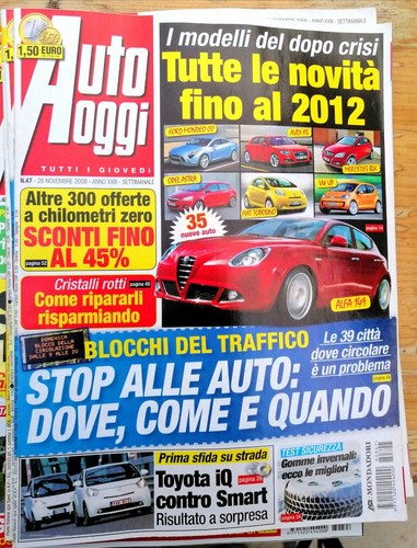 Lotto 100 riviste auto oggi - lotto,