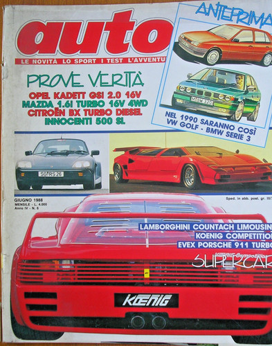 Auto giugno 1988 anno - auto, n.6