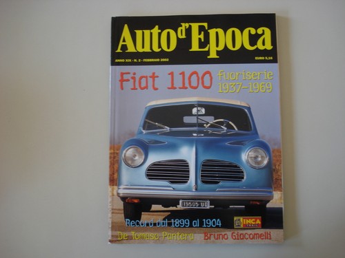 Auto epoca 2002 de tomaso - d'epoca, 2/2002