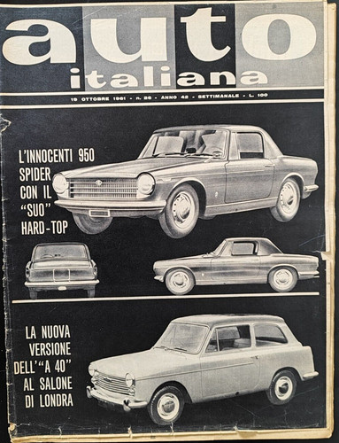 Auto italiana 1961 motori - 26/1961,