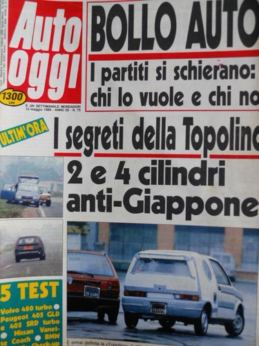 Auto oggi 1988 test - n�75,