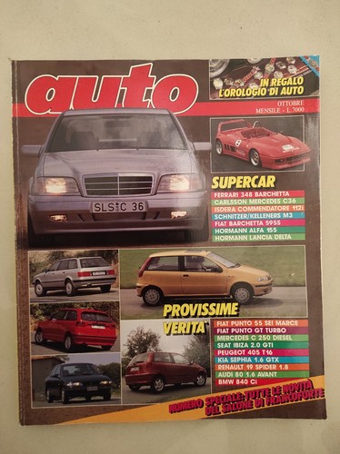 Rivista auto ottobre 1993 - rivista,