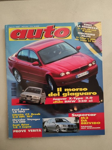 Rivista auto agosto 2001 conti - rivista,