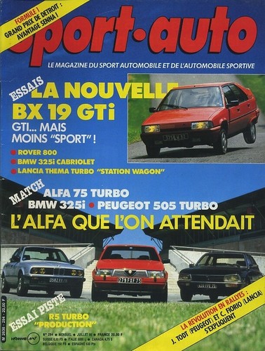 Sport auto 294 1986 - auto, n°294