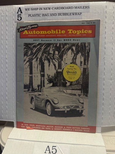 Vintage auto topics magazine - vintage,