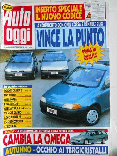 Auto oggi 356 1993 lancia - auto,