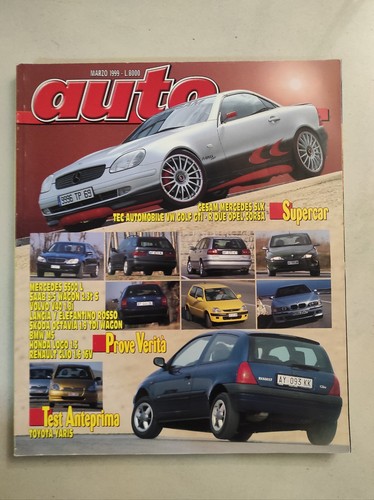 Rivista auto marzo - auto, 1999